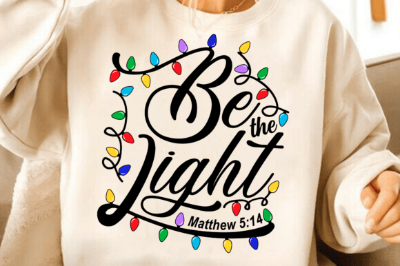 Be the Light Svg, Christian Christmas Svg