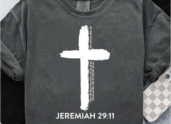 Bible Verse Cross PNG, Christian SVG PNG