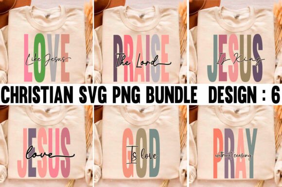 Boho Christian Svg Png Bundle for T-Shirt Designs