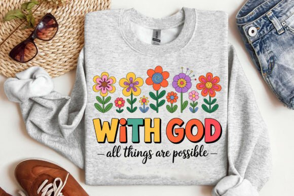Christian Bible Verse PNG for T-Shirt Designs