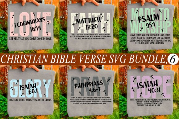 Christian Bible Verse Svg Bundle for T-Shirt Designs