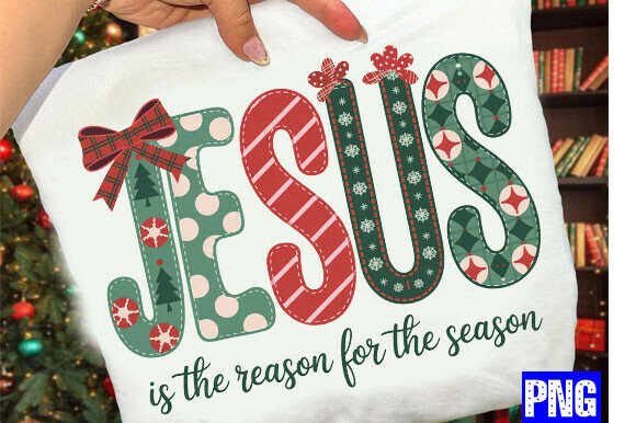 Christian Christmas PNG Preppy Bow