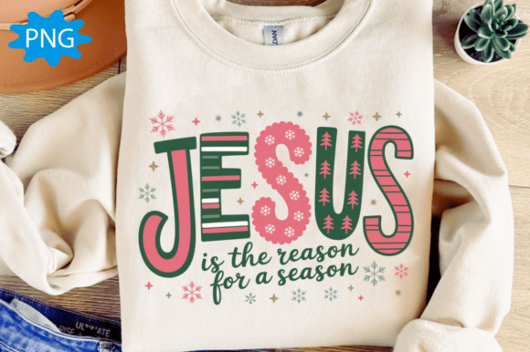 Jesus Christmas PNG, T-Shirt Designs