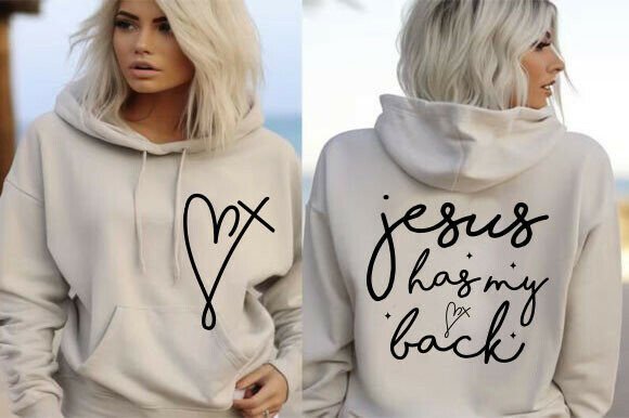 Jesus Has My Back PNG SVG — T-Shirt Designs