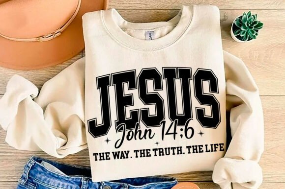 Jesus John 14 6 PNG, Christian SVG, T-Shirt Designs