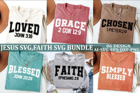 Jesus SVG Bundle for T-Shirt Designs & Editorial Use