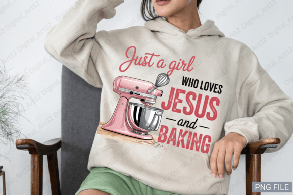 Just a Girl Who Loves Jesus and PNG T-Shirt Designs