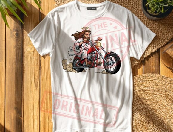 Mens Christian Png Jesus Riding Png T-Shirt Designs