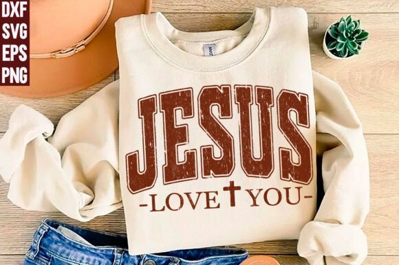 Retro Jesus Love You SVG,PNG for T-Shirt Designs